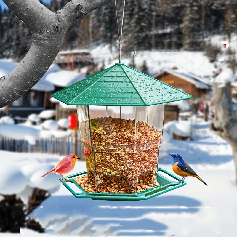 Mangeoire à oiseaux pour oiseaux sauvages, jardin, extérieur, avec
