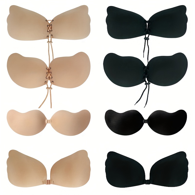 Invisible Adhesive Strapless Bra Sticky Push Up Silicone Bra With