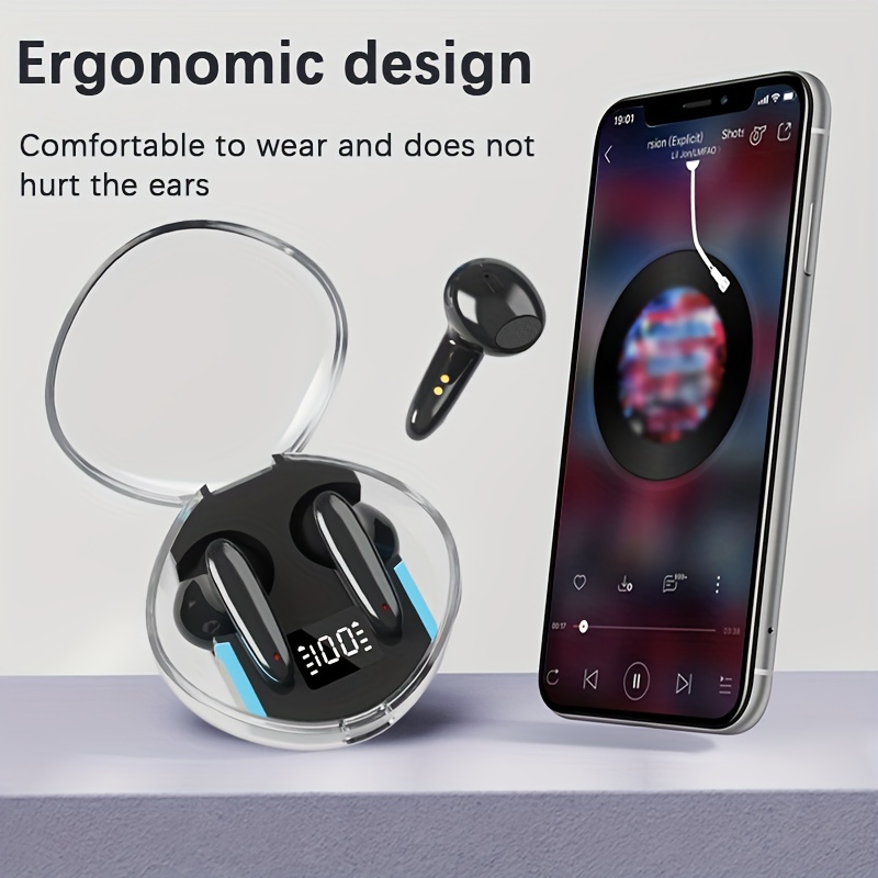 Wireless Earbuds Bt Compatible Earbuds 5 2 Headphones Noise Cancellation  Earphones 24h Playtime Pop Ups Auto Pairing In Ear Hi Fi Stereo Sound Mic  Ipx7 Waterproof Headset For Iphone Ios - Electronics - Temu Spain