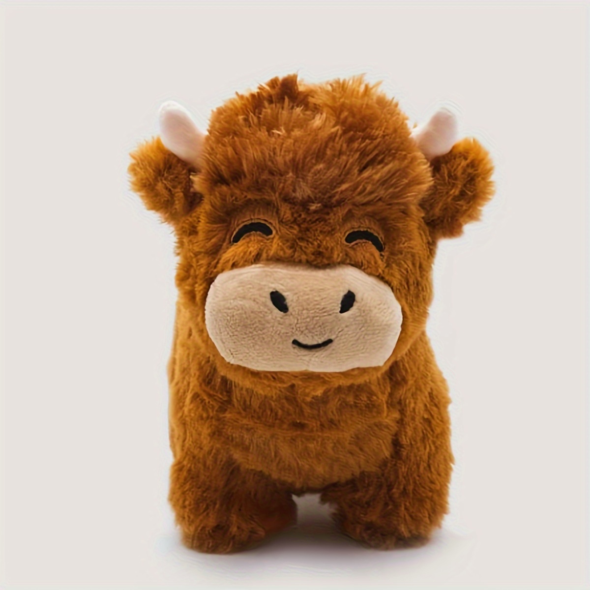 Simulation Highland Cow Family Plush Toys Highland Cow - Temu