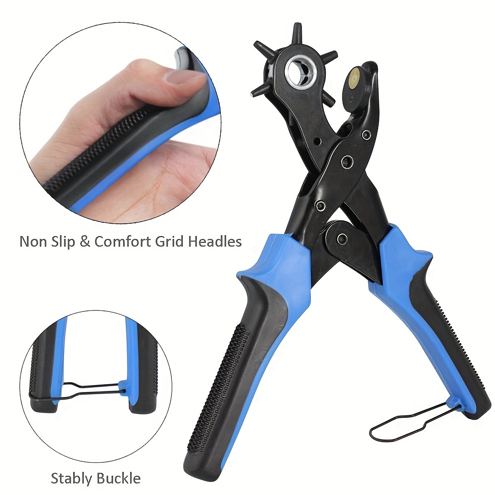 Revolving Leather Punch Plier Punch Hole Tool Puncher For - Temu