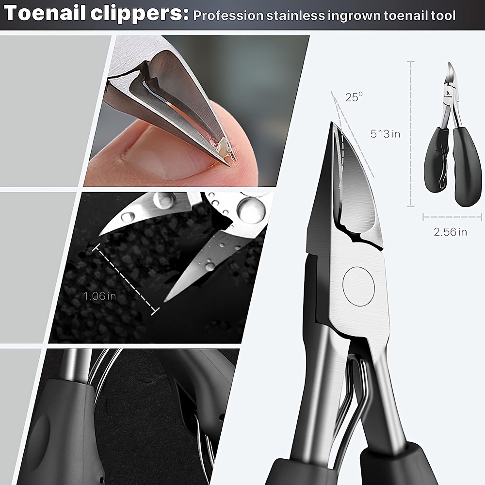 Professional Toe Nail Clippers Cutters, Ingrown Toenail Tool