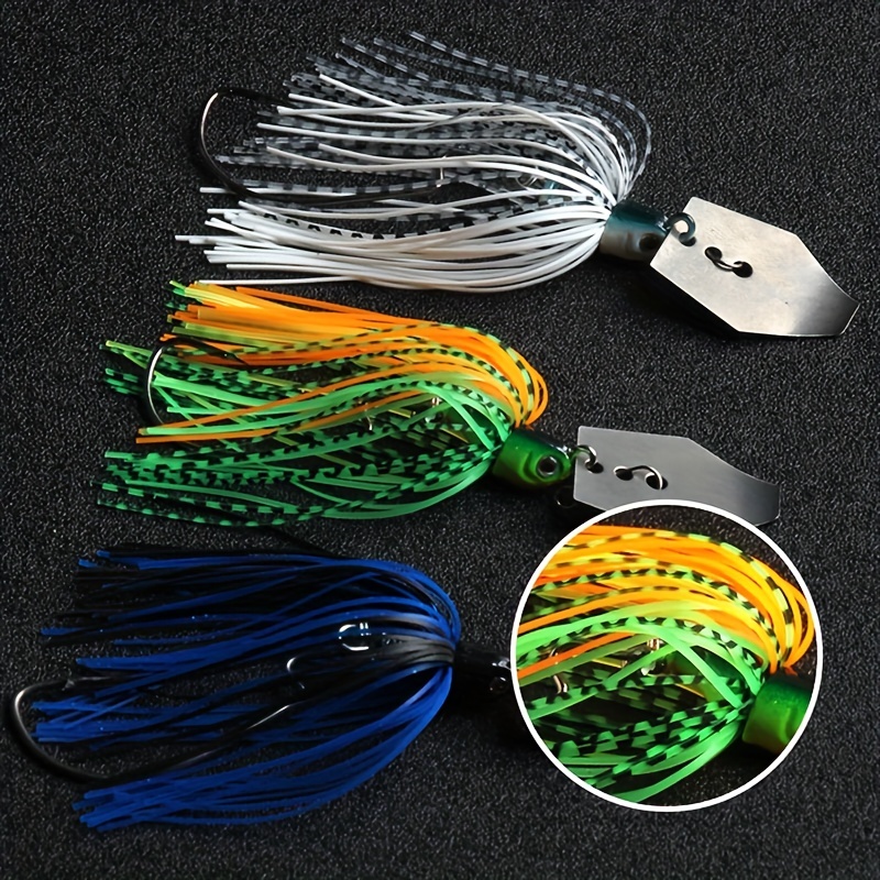 Fishing Lures Chatterbait Rubber Jig Spinnerbait Fishing - Temu New Zealand