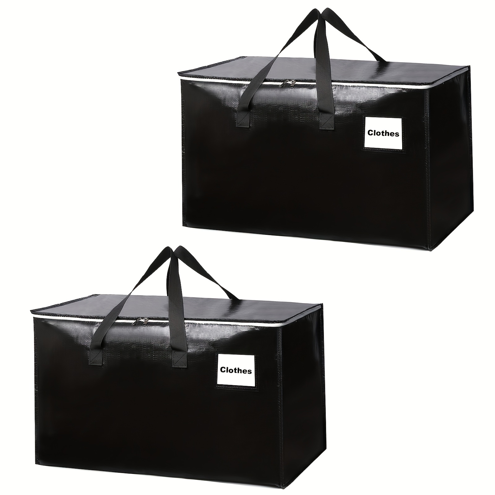 

Extra Large Moving Boxes-moving Bags With Zipper, Carrying Handles And Tag Pocket