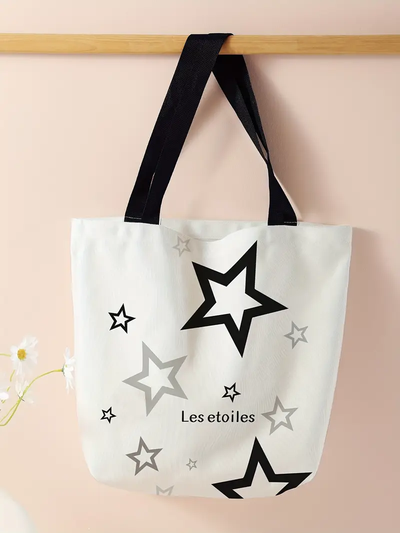 graphic handbag multifunctional reusable shopping bag portable travel shoulder bag details 0
