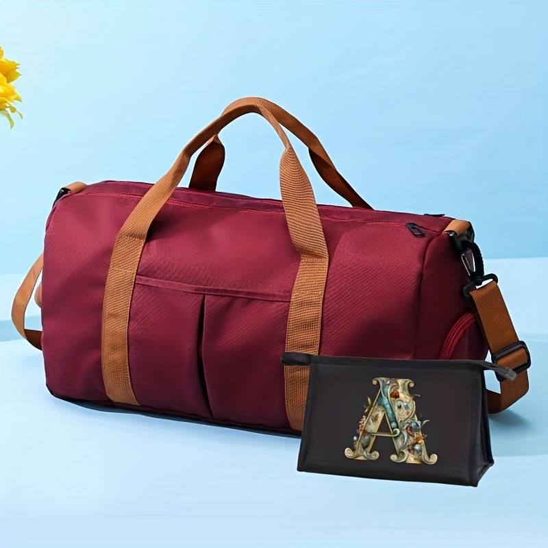 New Brand Gym Bag Duffle Bag Sports Duffel Bag store in Maroon