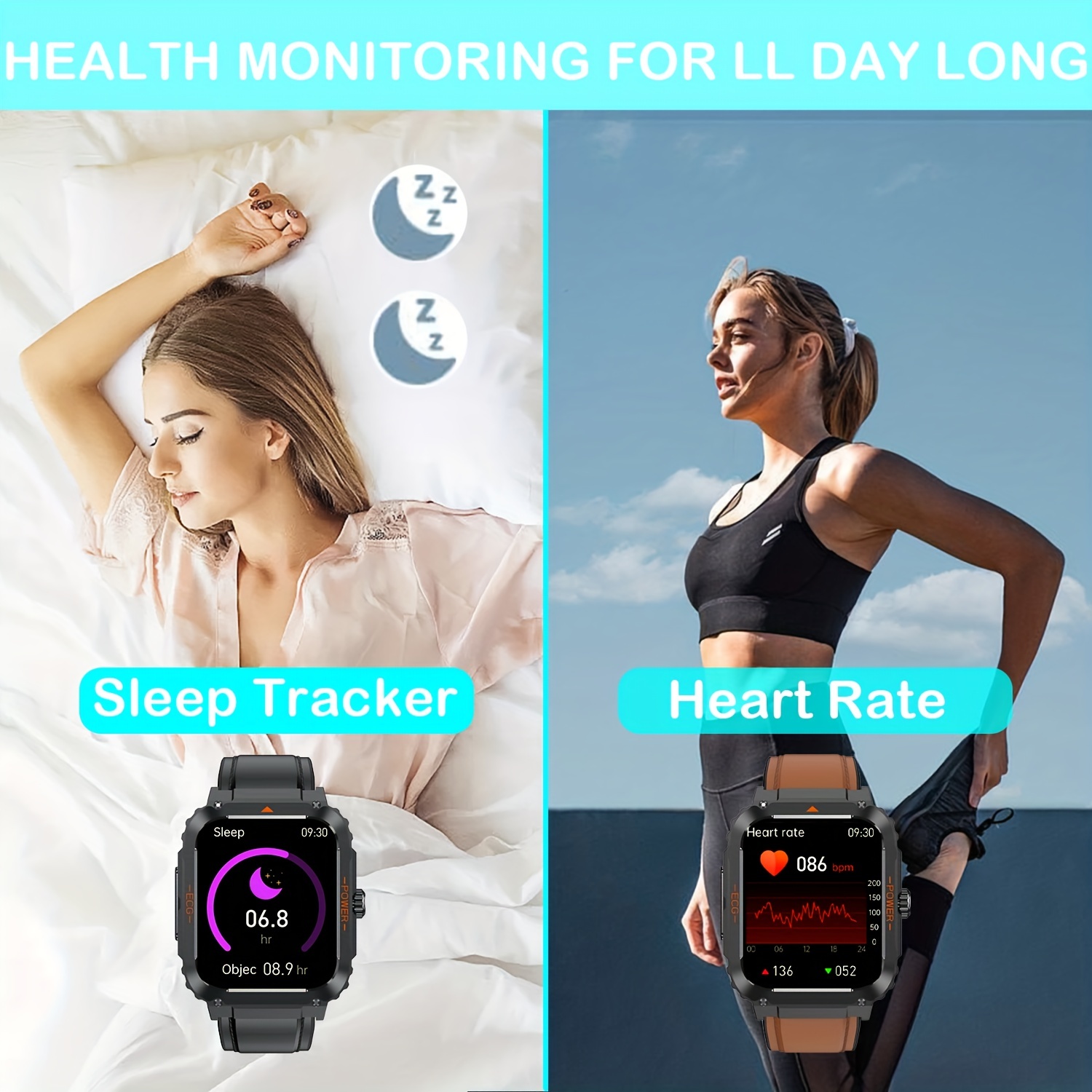 ECG Fitness Tracker Heart Rate Activity Tracker