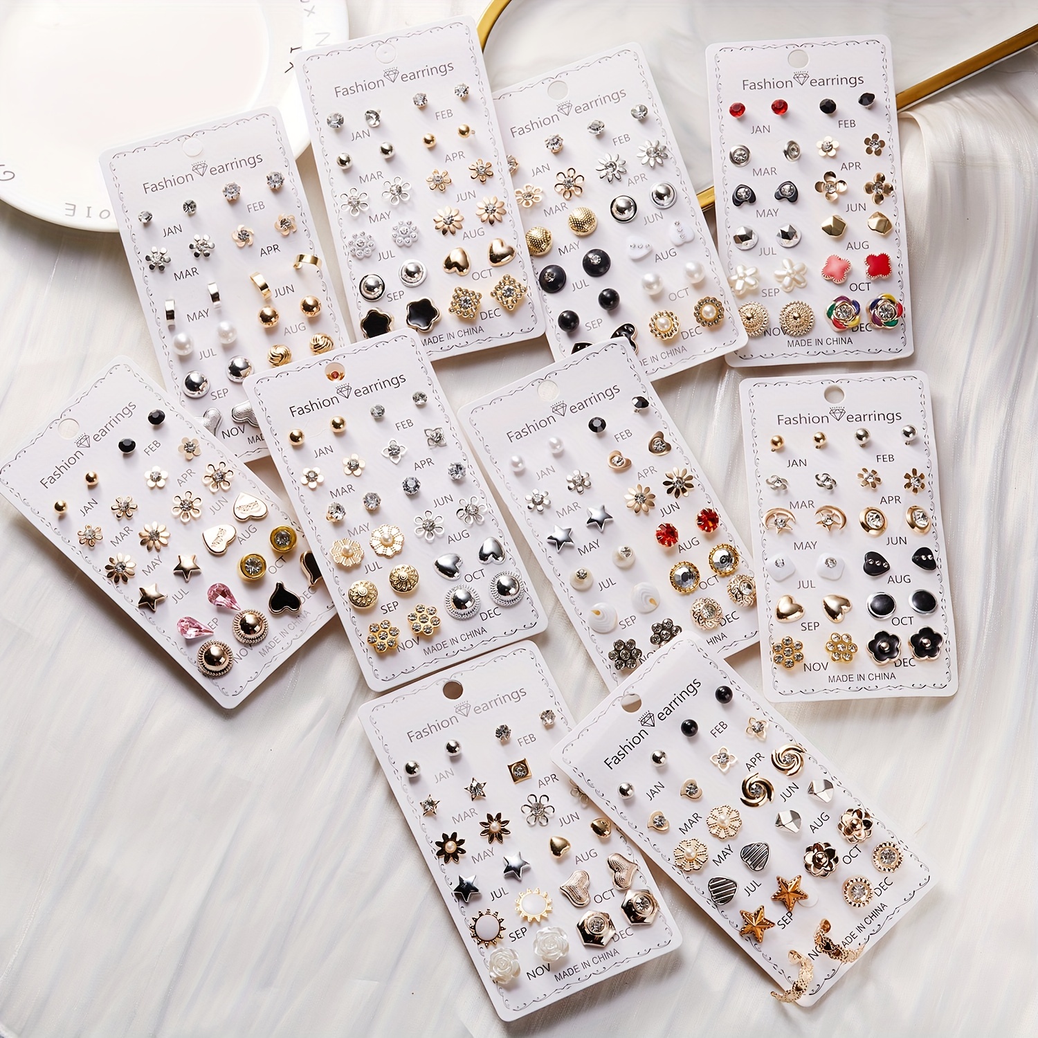 Mini stud 2025 earring set