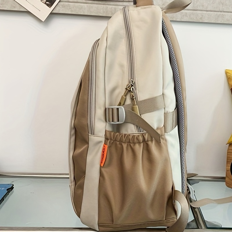 Large Capacity Preppy Backpack Heavy Duty Daypack Casual Travel Knapsack