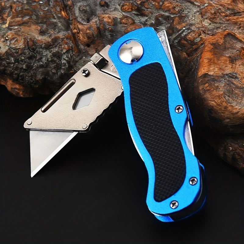 Folding Utility Pocket Heavy Duty Knife Box Cutter With Lock 5