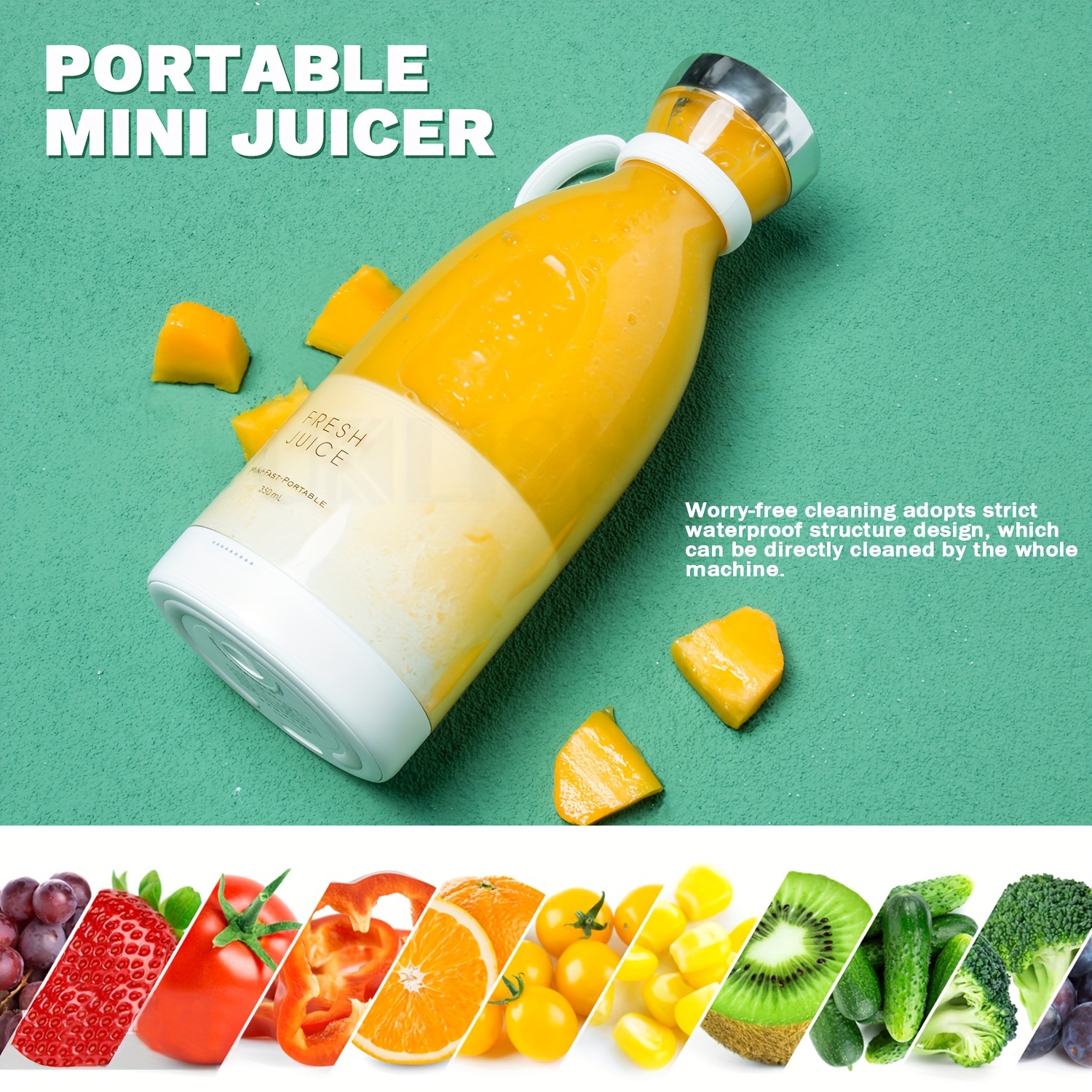 Portable Electric Mini Blender Bottle Rechargeable Fresh Juice