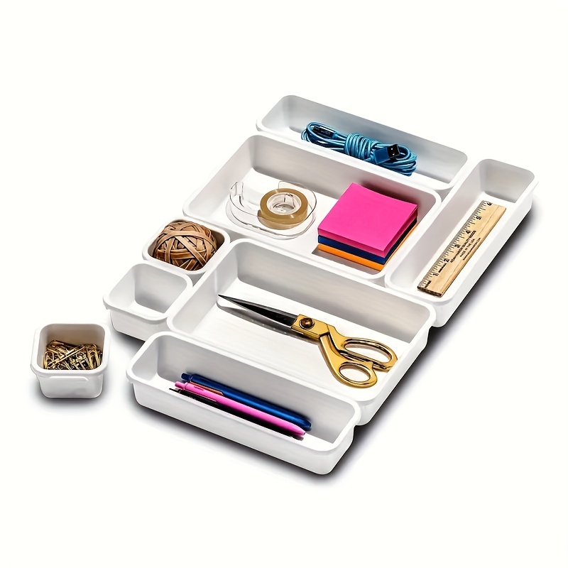 Dropship 8pcs Home Drawer Organizer; Multipurpose Plastic Storage Box;  Tableware Storage Container; Medicine Box; Office Supplies Storage &  Organization; Free Combination Small Objects Finishing Box to Sell Online  at a Lower Price