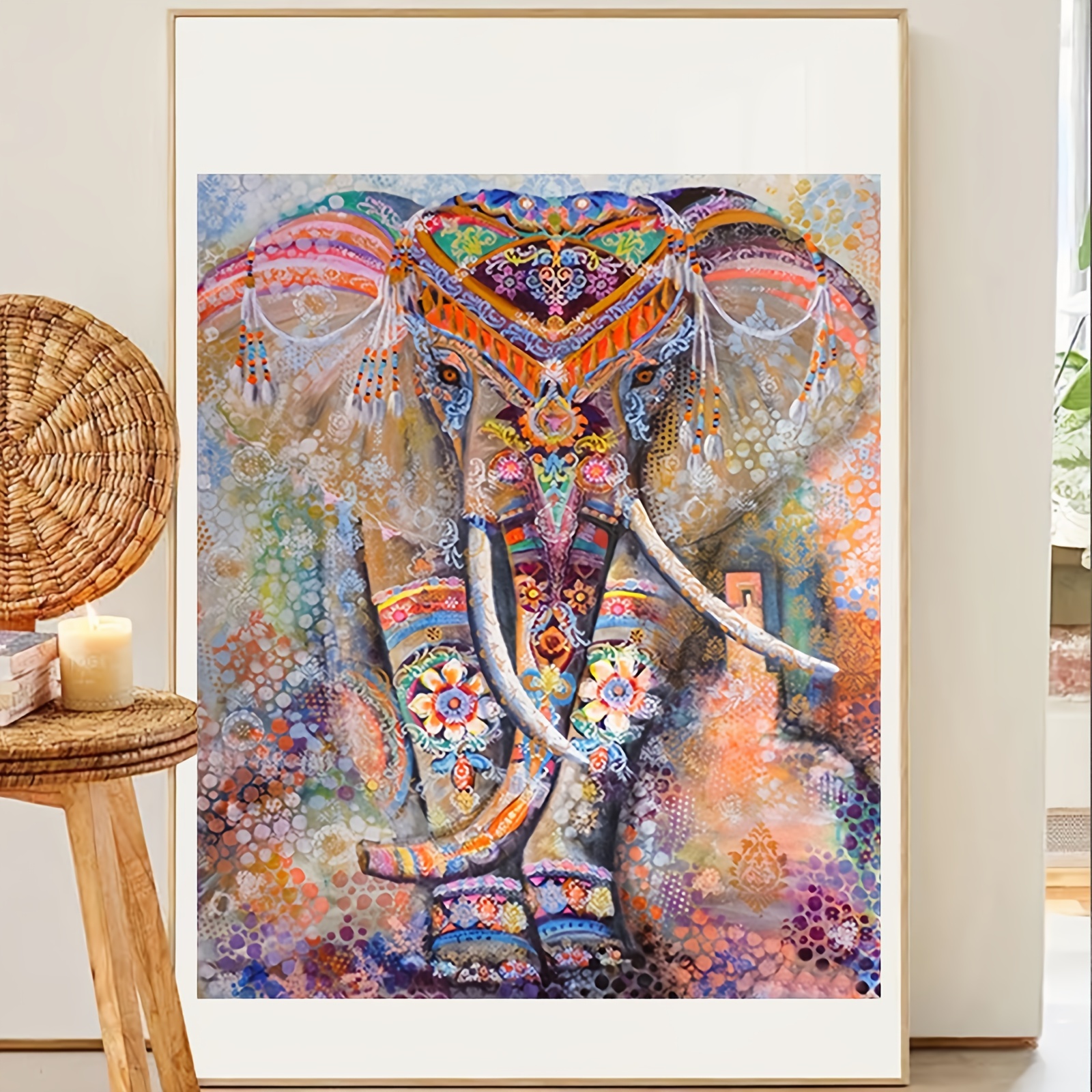 Kits Arte Pintura Diamante Imitación Adultos Diseño Elefante - Temu