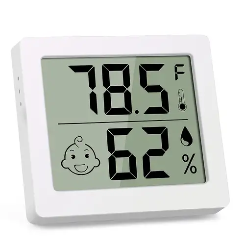 1pc Mini Thermo Hygrometer Rechargeable Digital Hygrometer - Temu