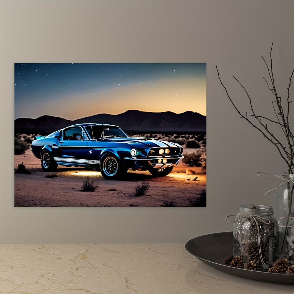 HGUT Nissan Skyline Fast and Furious 2 Night Canvas Art Poster and Wall Art  Picture Print for Modern Home Living Room Home Decor Frameless (40 x 60