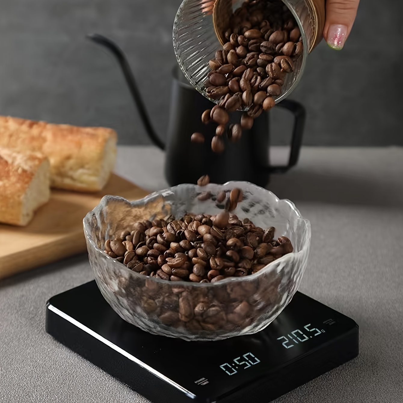 Digital Coffee Scale With Timer, Electric Kitchen Scale Food Scale