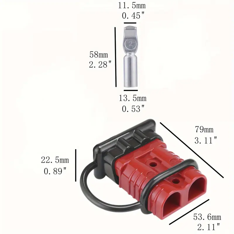 Orion Motor Tech 4 Pcs 2-4 Gauge 175A Battery Cable Quick Connect Orion Motor Tech 4 Pcs 2-4 Gauge 175A Battery Cable Quick Connect