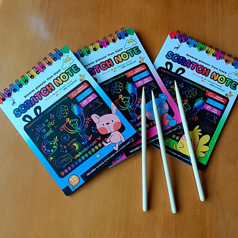 Scratch Paper Art Set Rainbow Magic Scratch Paper For Kids - Temu