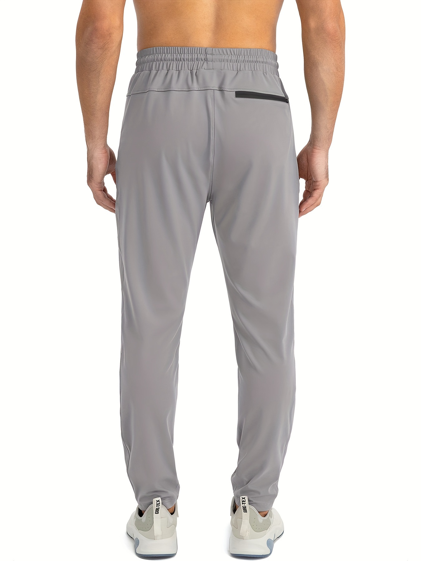 Under Armour Track Pants Mens Medium Gray Pockets Logo Drawstrings