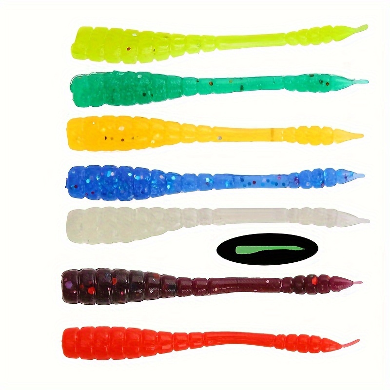 5pcs 3.94in/0.18oz Soft Earthworm Lures, Worm Fishing Bait, Biomimetic Bass  Fishing Lure For Saltwater Freshwater
