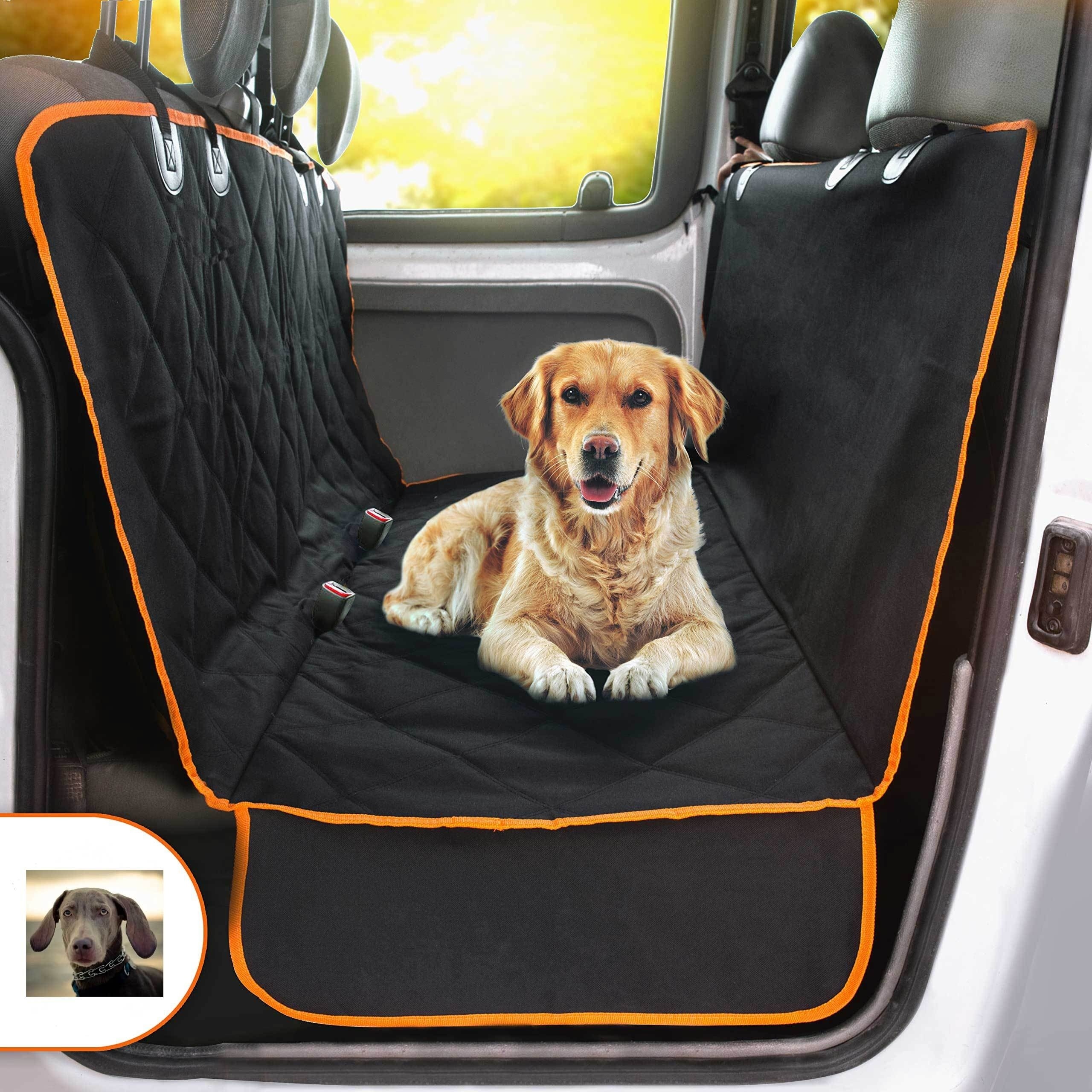 Housse de siège arrière pour chien résistante et imperméable