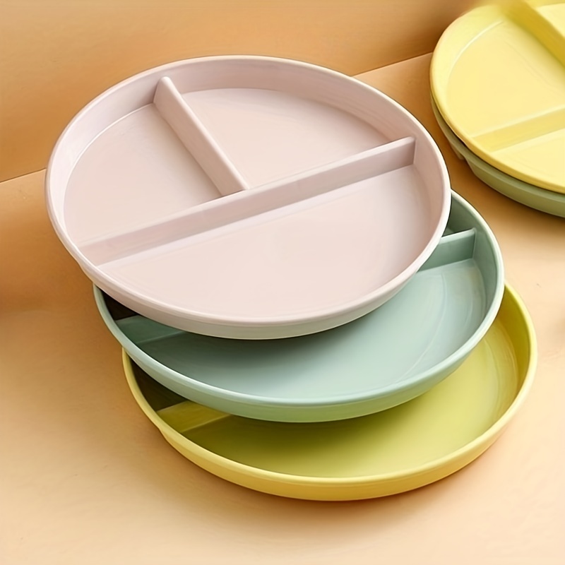 Plastic divided shop dinner plates