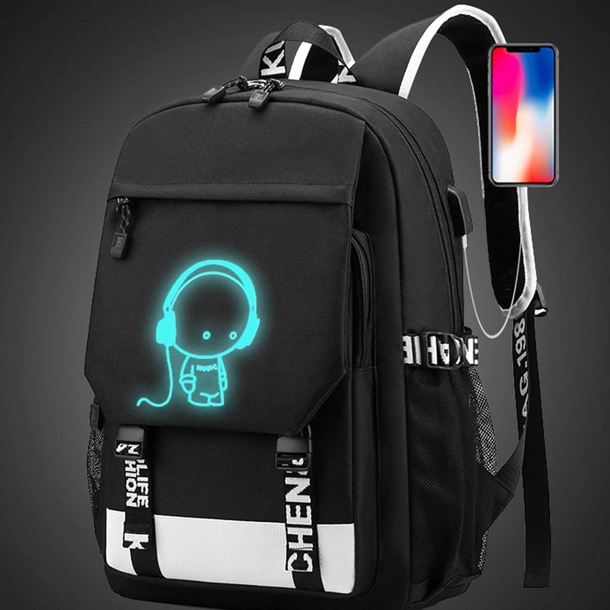 Funny Graphic print Jungkook Tear USB Charge Backpack men School bags Women  bag Travel laptop bag - AliExpress