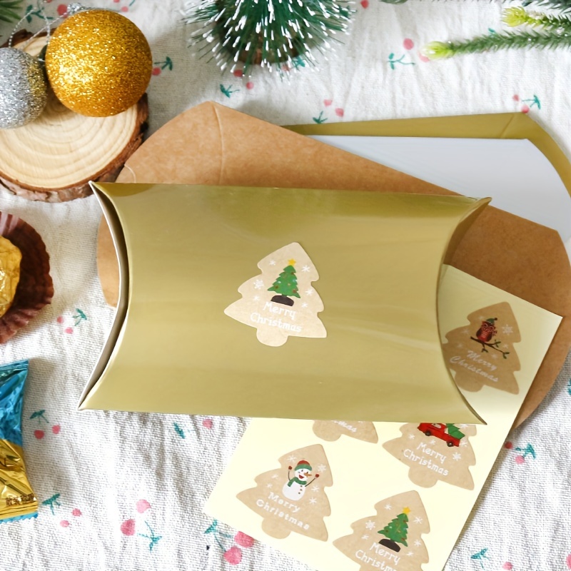 Boîtes À Bonbons De Noël À Offrir En Cadeau Coffrets Cadeaux Maison De Noë  Coffret Cadeau De Noël Avec Poignée Et Nœud Pour C[H3000]
