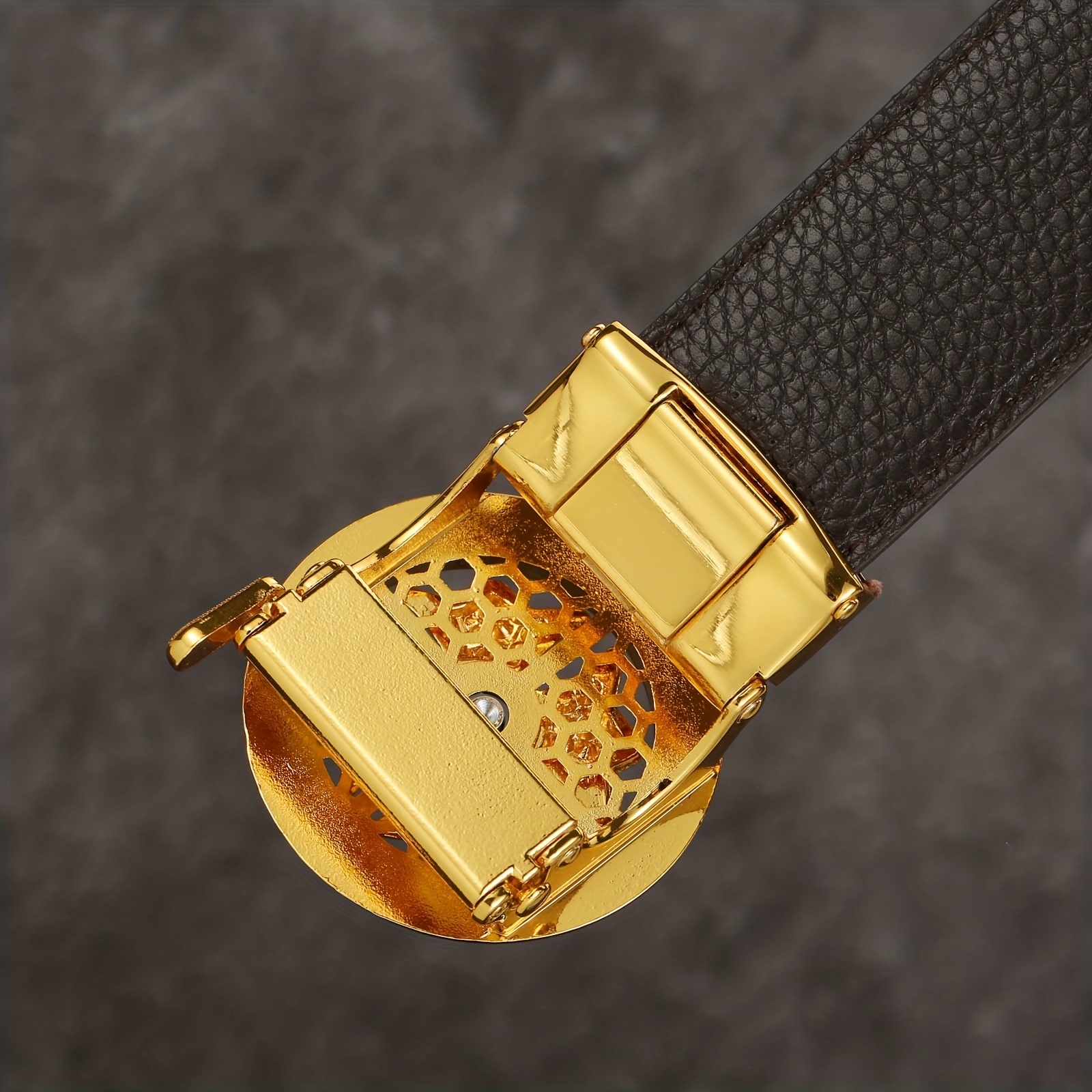 Crocodile Pattern Automatic Buckle Belt Faux Diamond Inlaid Belt Pu Leather  Business Suit Waist Strap - Temu Spain