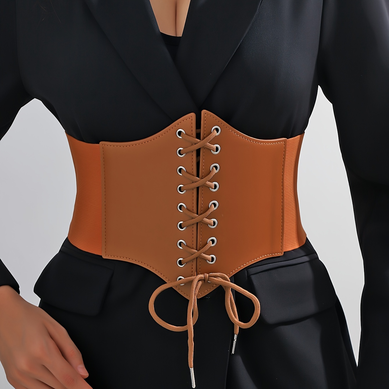 elastic corset wide waist belt  Corset fashion outfits, Corset fashion,  Corset outfit