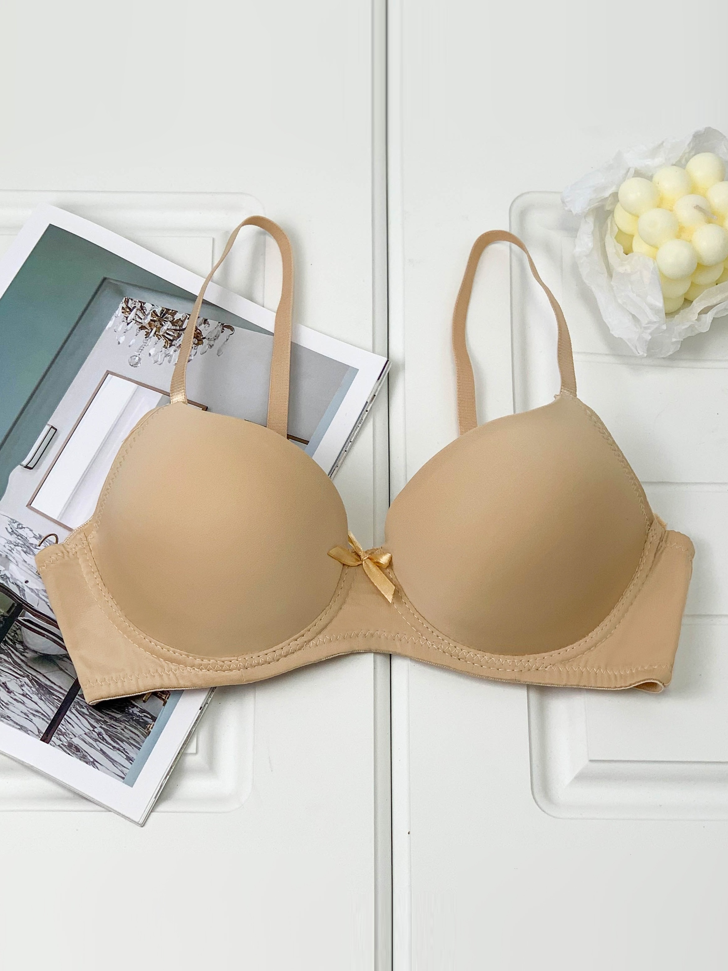 Womens Comfort for Large Bust Bra Soft Front Closure Bras Push Up Sexy  T-Shirt Bra Full-Coverage Bras for Women Beige : : Clothing, Shoes  & Accessories