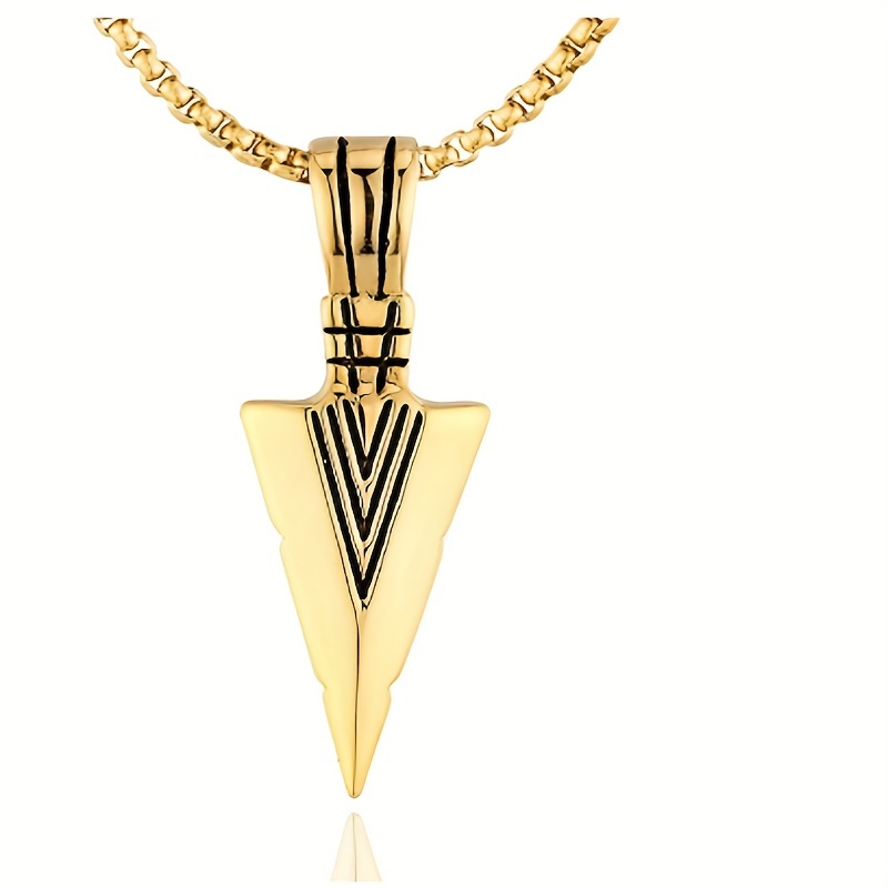 Hip Hop Necklace Men Shield Self Defense Pendant Pearl Chain