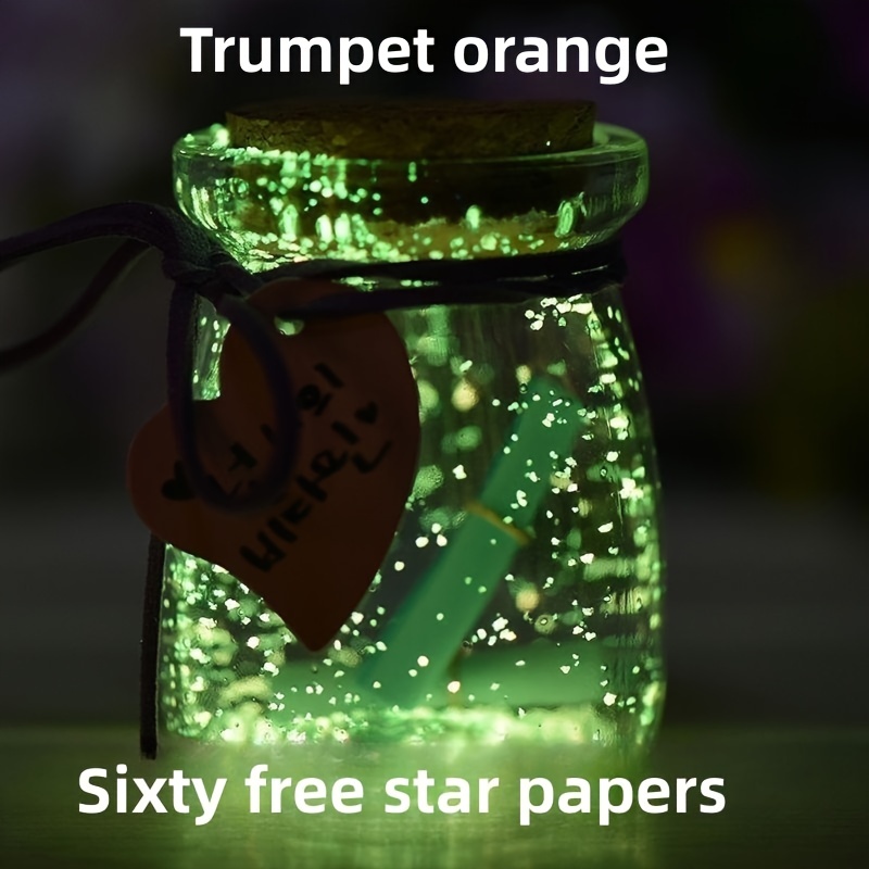 Luminous Sand Diy Storage Bottle Glow in the dark Glass - Temu