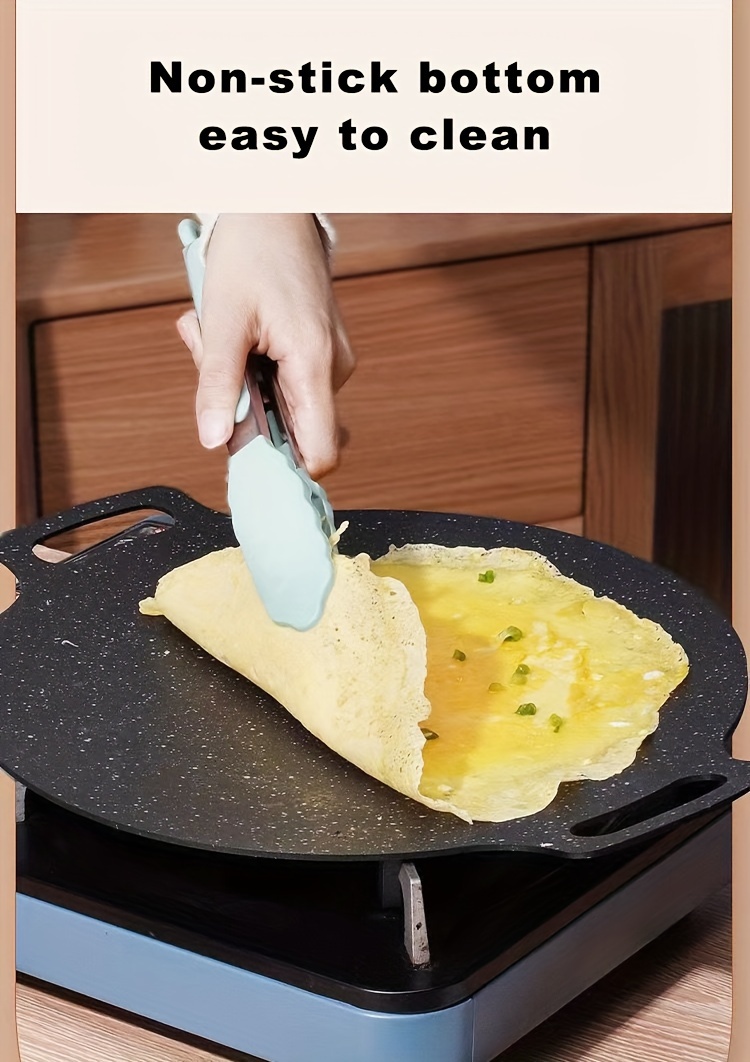 versatile cast iron griddle with dual handles nonstick round   for pancakes   bbq more     and   results details 6