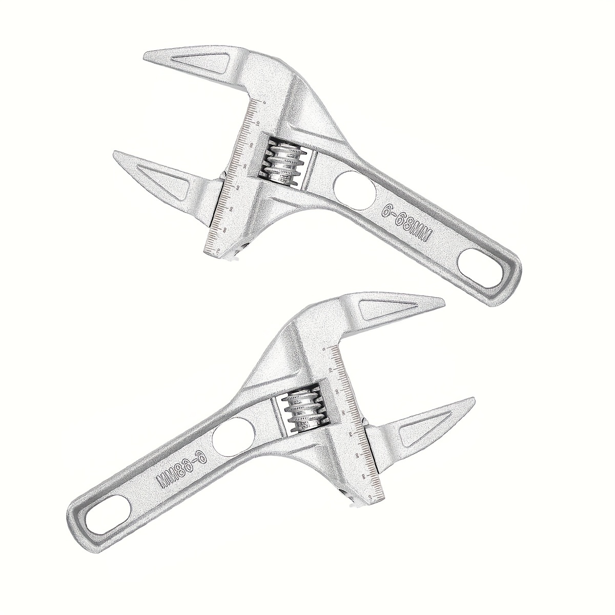 REVERSIBLE WIDE JAW ADJUSTABLE WRENCH - 8 -MIN QTY 6