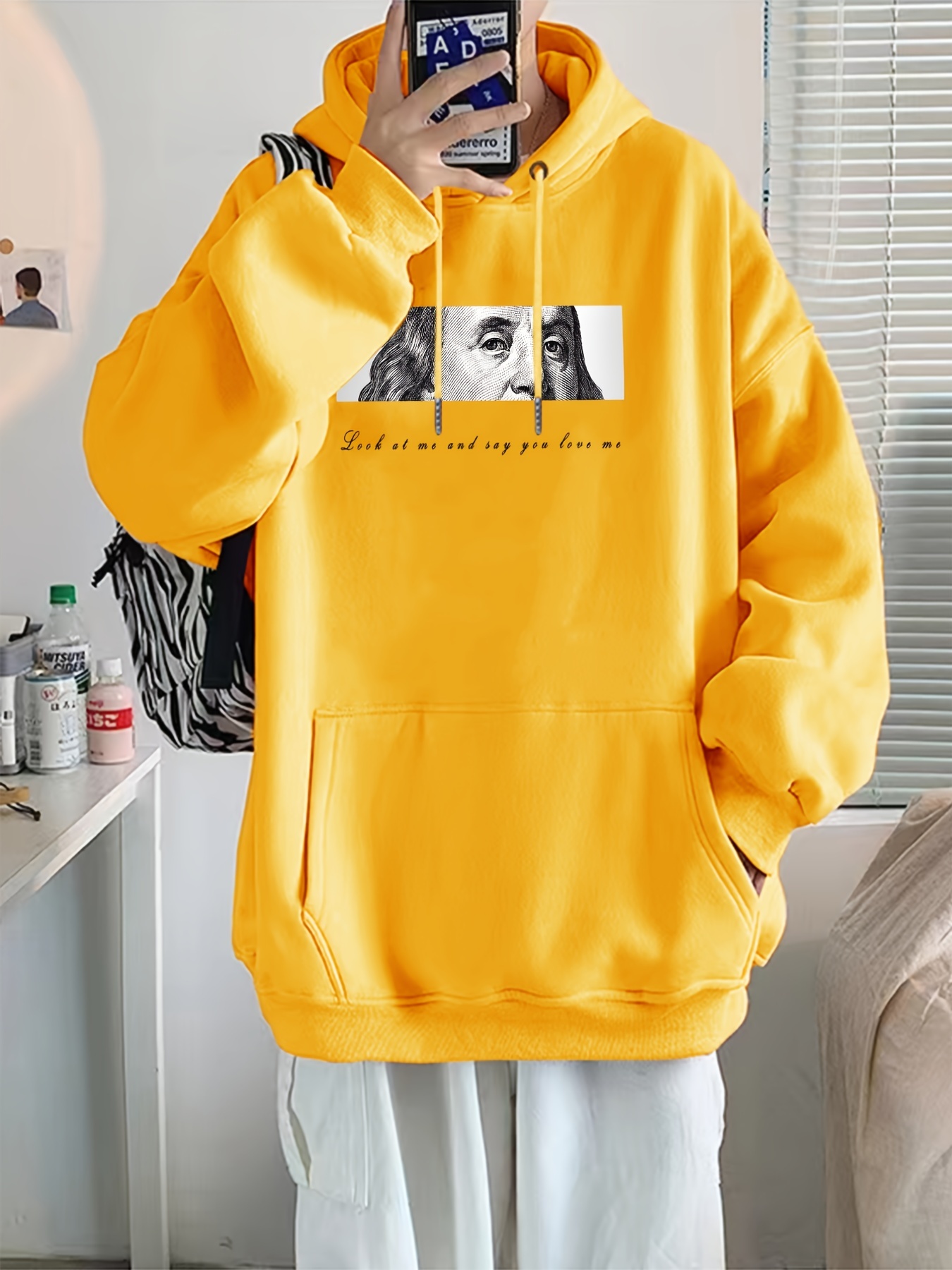 Big yellow hoodie hot sale