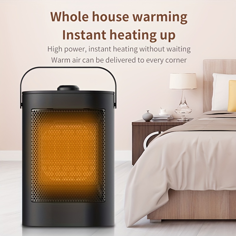 Ptc Portable Fast Heating Ceramic Space Heater Personal Mini Electric Heater  Thermostat Quiet Energy Efficient Safe Wide-angle Air Warming Heating  Multi-protection Safe Indoor Heater For Office Home Fall Winter Essential -  Temu