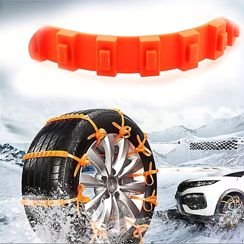 Tohuu Car Snow Chain 6pcs Universal Car Anti-Skid Chain Easy Installation  and Durability Security Tires Chains Suitable for Off-Road Vehicle Car SUV  Tires 165-275mm trendy 