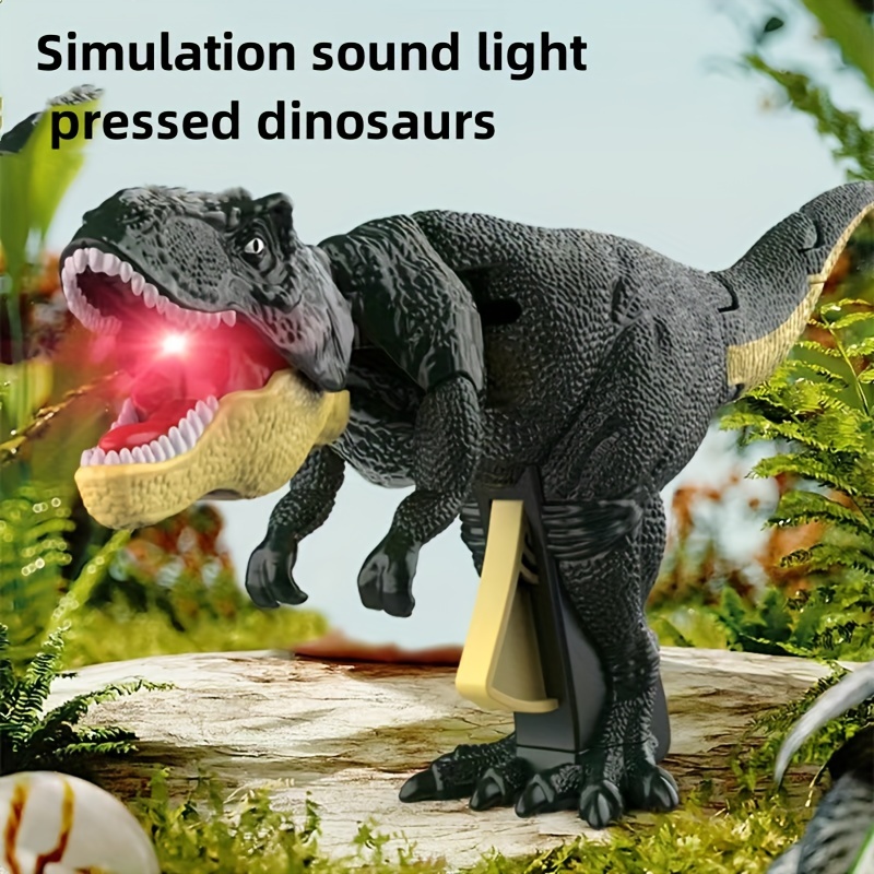 

Press Dinosaur Fidget Toy Simulation Tyrannosaurus Model Toy Wobble Roaring Dinosaur Toy For Boys Halloween Thanksgiving Christmas Gift For Adult