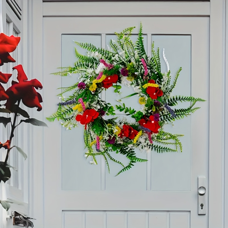 Christmas Decoration Wreath Texas Wildflower Wreath Wall - Temu