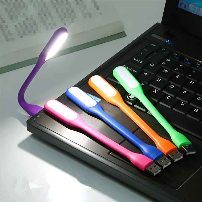 ®Lampe LED USB, Mini Lumière USB Flexible, pour Ordinateur Portable/PC,  Lampe de Lecture (noir)
