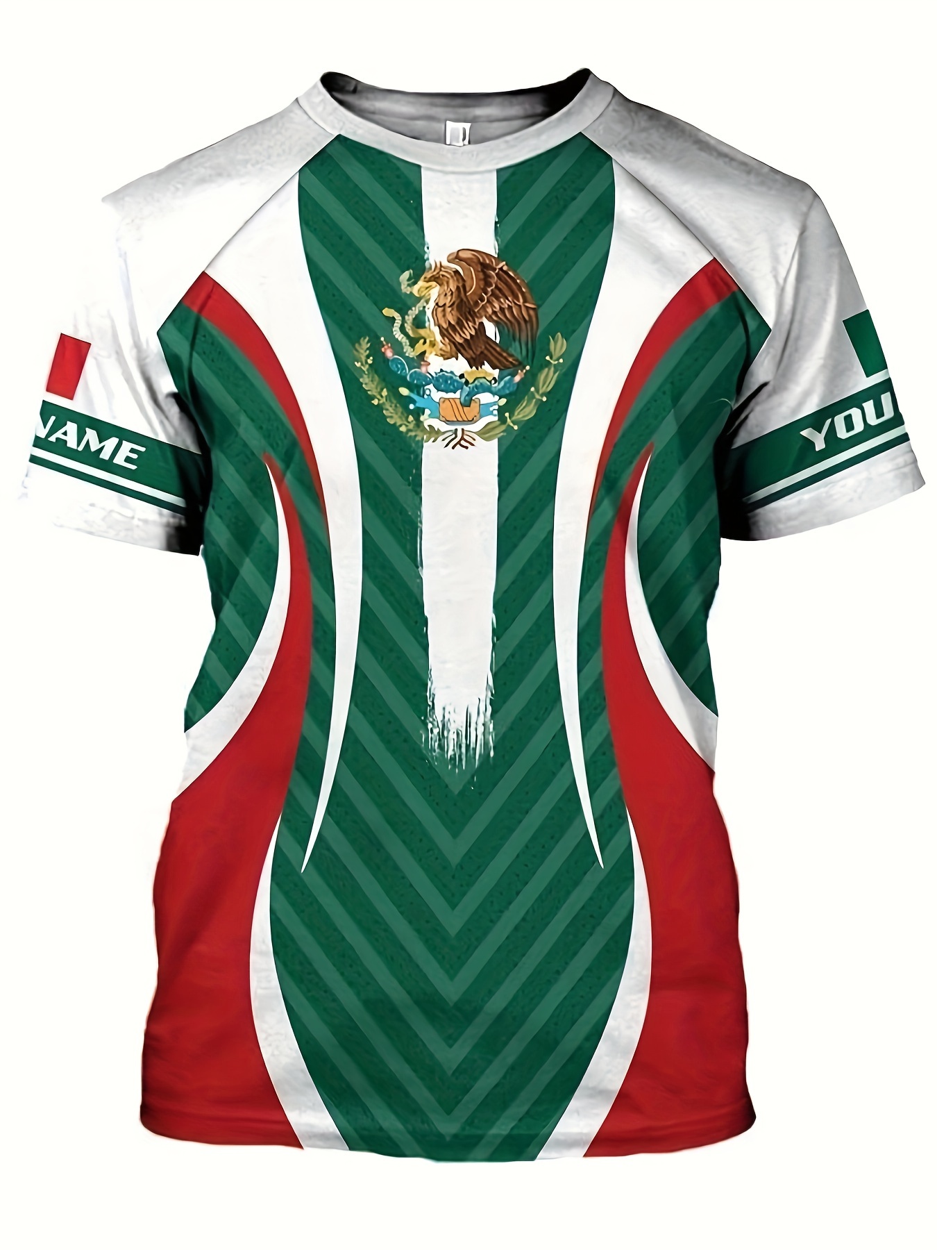 Camiseta Estampado Camuflaje Águila Serpiente México Hombre - Temu