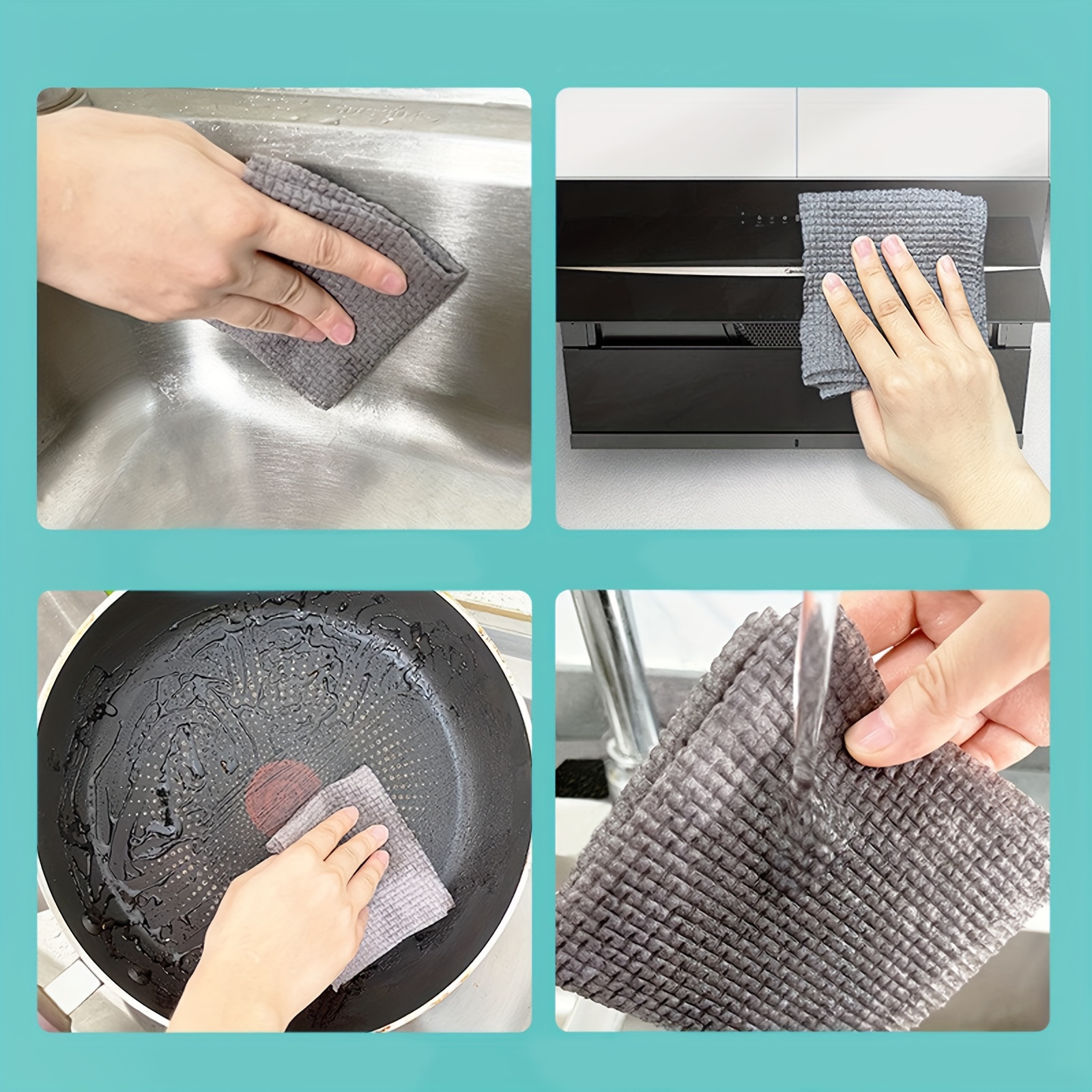 Thickened Dish Cleaning Wipes Disposable Cleaning Towels For - Temu