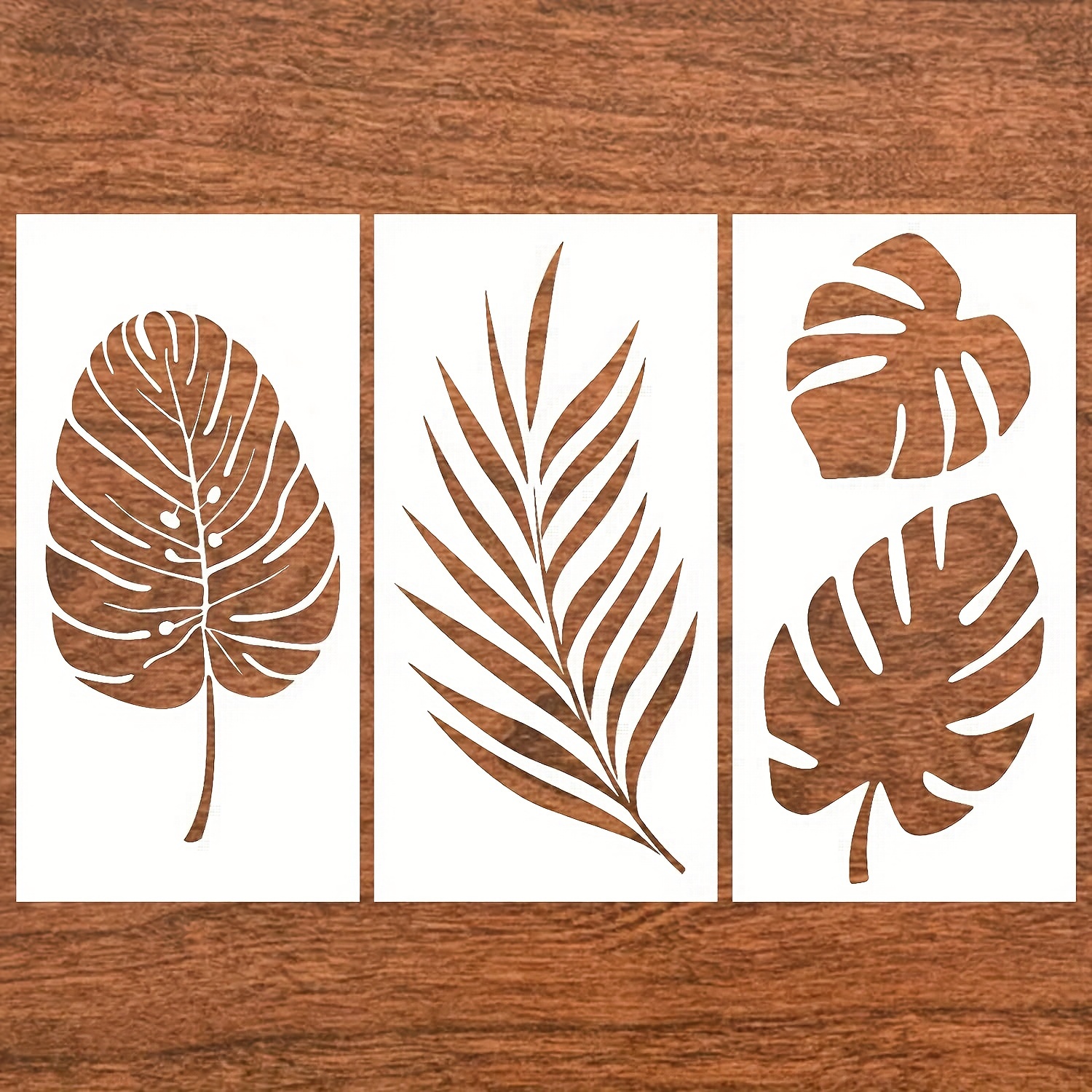 Leaf Theme Stencils Leaf Cutout Printing Stencils Reusable - Temu