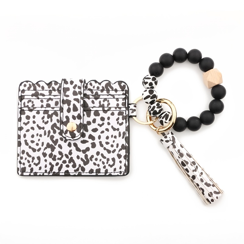 Porte-clés Bracelet-Pierre Perlé Bracelet Porte-clés Bracelet-Gland Poignet  Porte-clés Mignon Voiture Porte-clés Pour Les Femmes Cadeau 