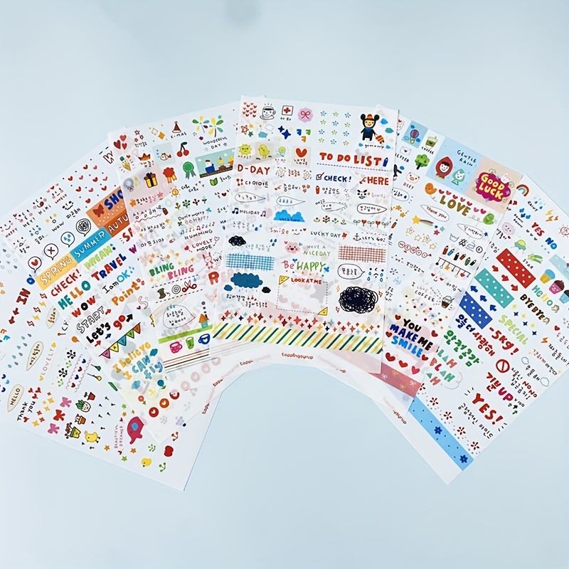 Bullet journal stickers - Autocollants - +/- 300 stickers - Kawaii  Autocollants 