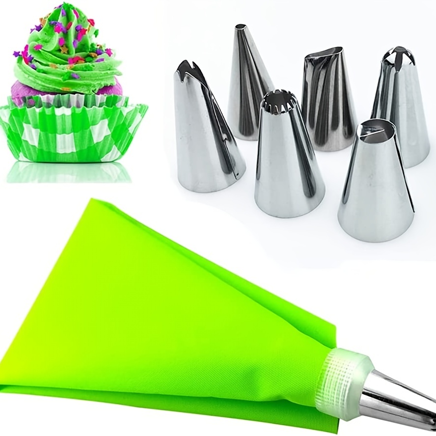 Piping Bags And Tips Set Reusable Silicone Pastry Bag - Temu