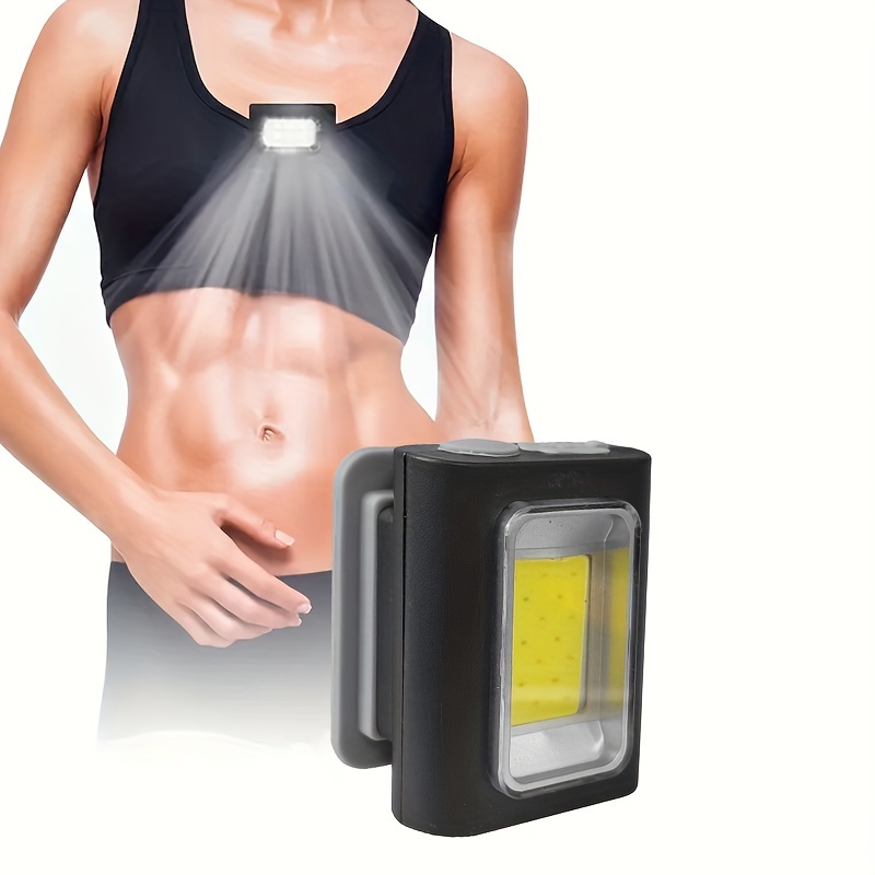 Lampe de course de poitrine pour coureurs et joggeurs avec faisceau  réglable et réflecteur, USB Led rechargeable