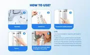 4 in 1 dental irrigator wireless dental irrigator oral irrigator with diy mode 4 nozzles dental irrigator portable usb charging for home travel daily dental care for men and women ideal gift dental water floss details 5