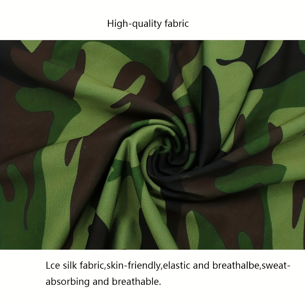 Unisex Camo Face Mask Neck Gaiter Cycling Windproof